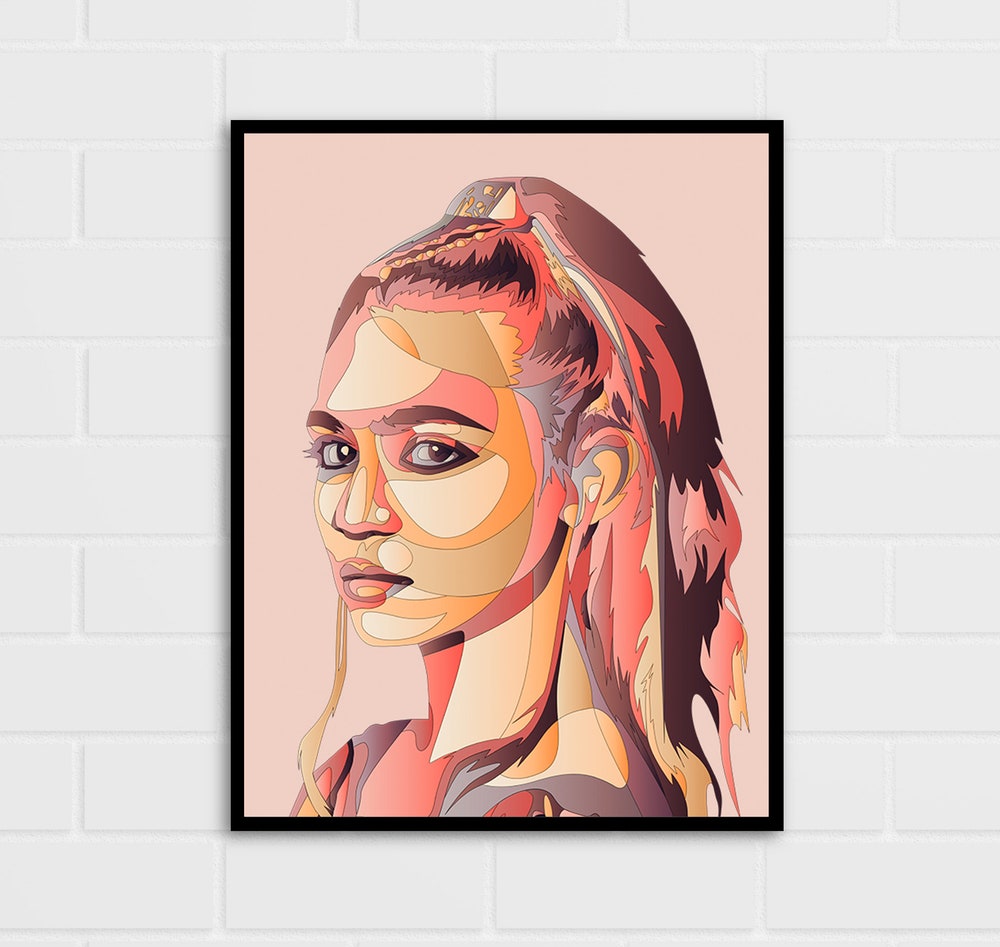 Grimes Watercolor Design Wall Art